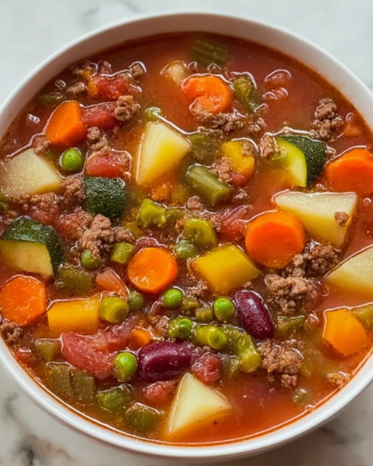 Ground Beef Vegetable Soup Recipe
