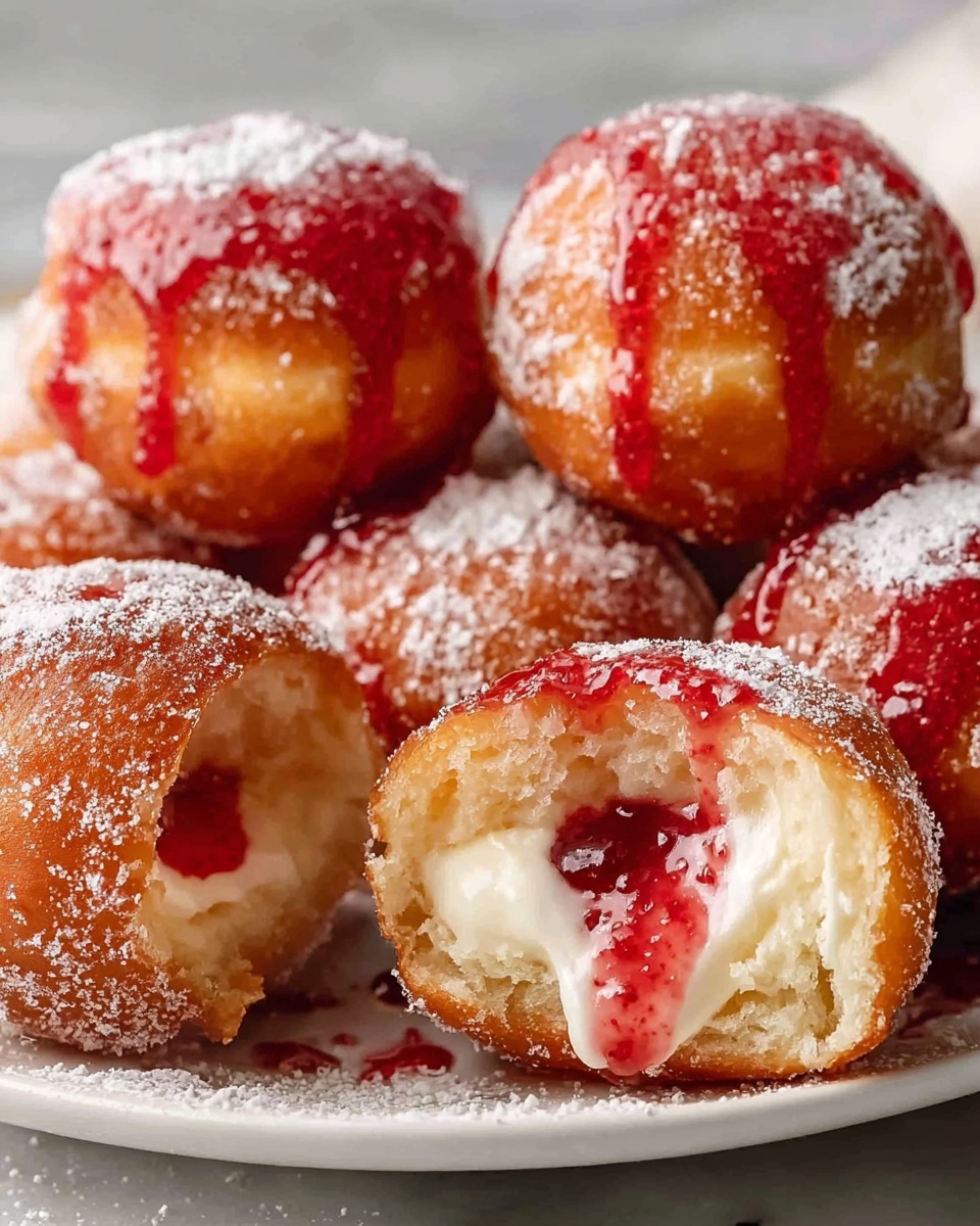 Strawberry Cheesecake Donut Holes Recipe - Recipe Image