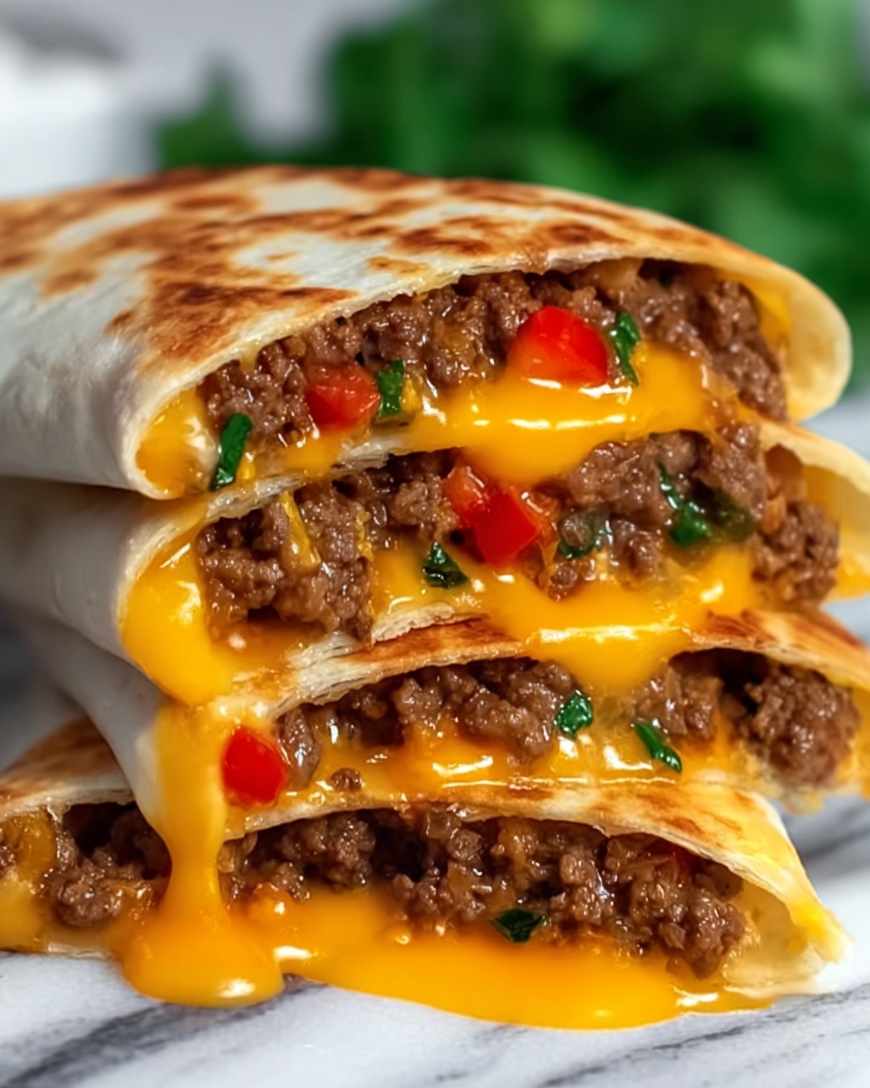Cheesy Beef Burritos Recipe - Recipe Image