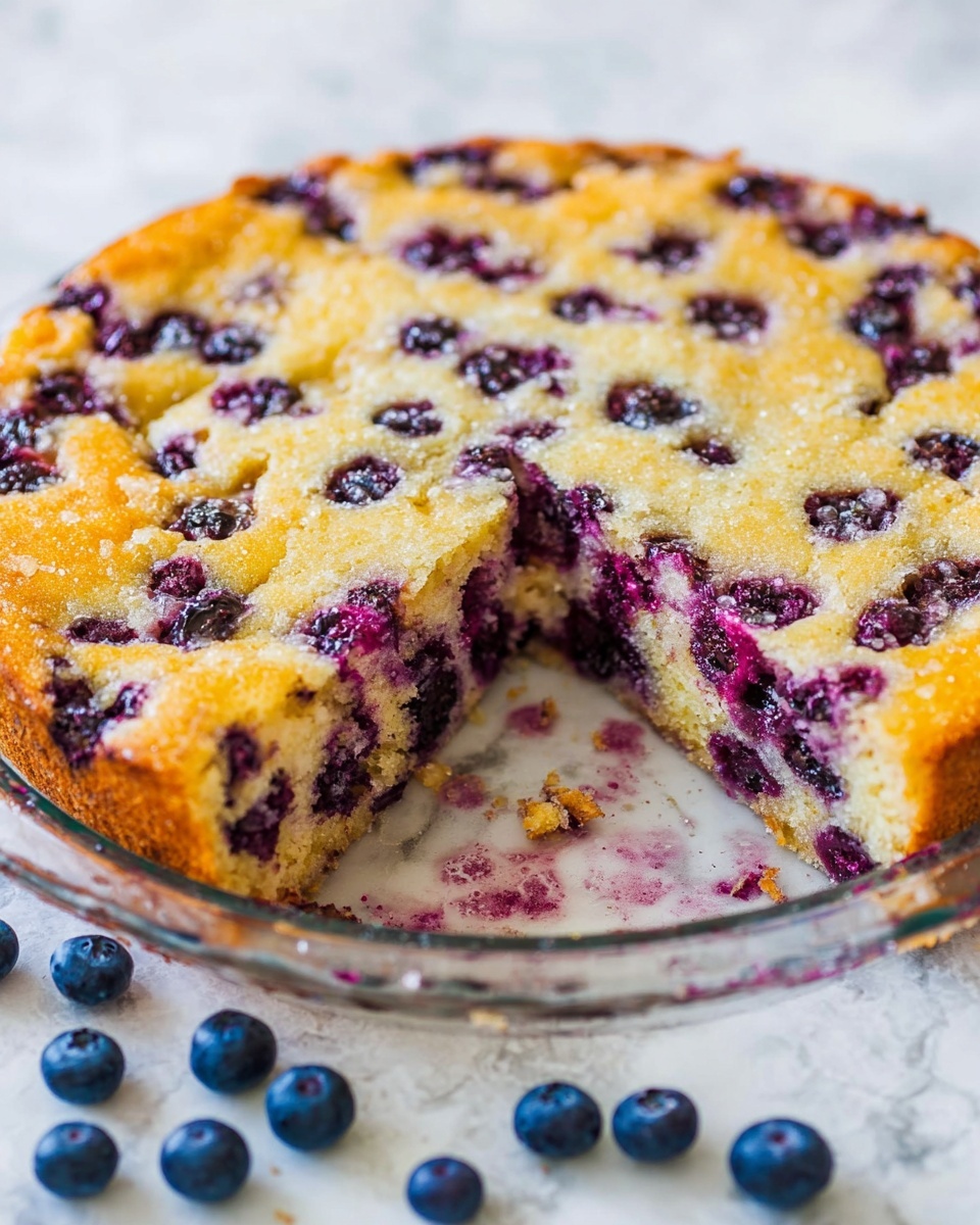 Crustless Blueberry Pie Recipe - Recipe Image