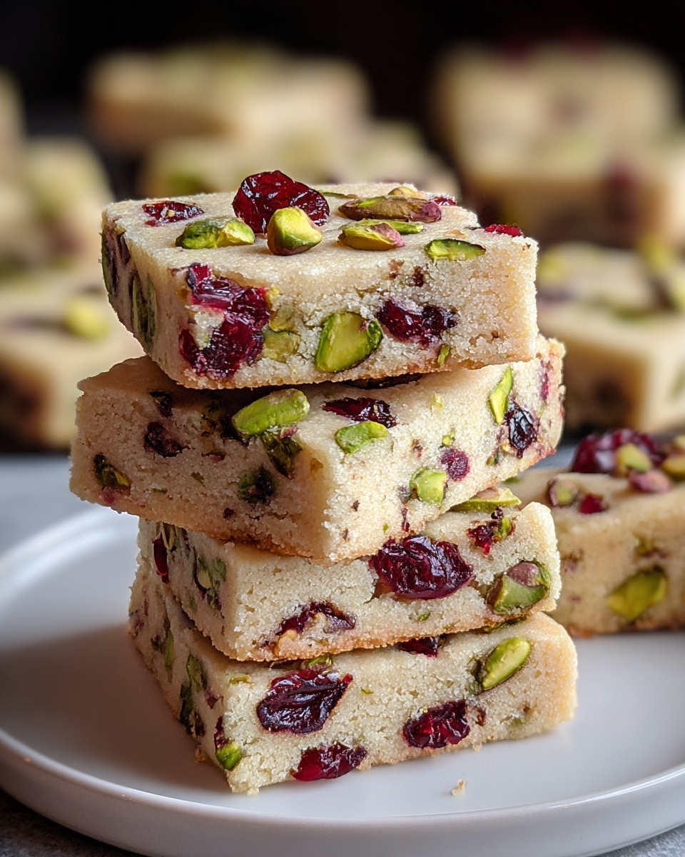 Cranberry Pistachio Shortbread Cookies: A Festive Delight for the Holidays Recipe - Recipe Image
