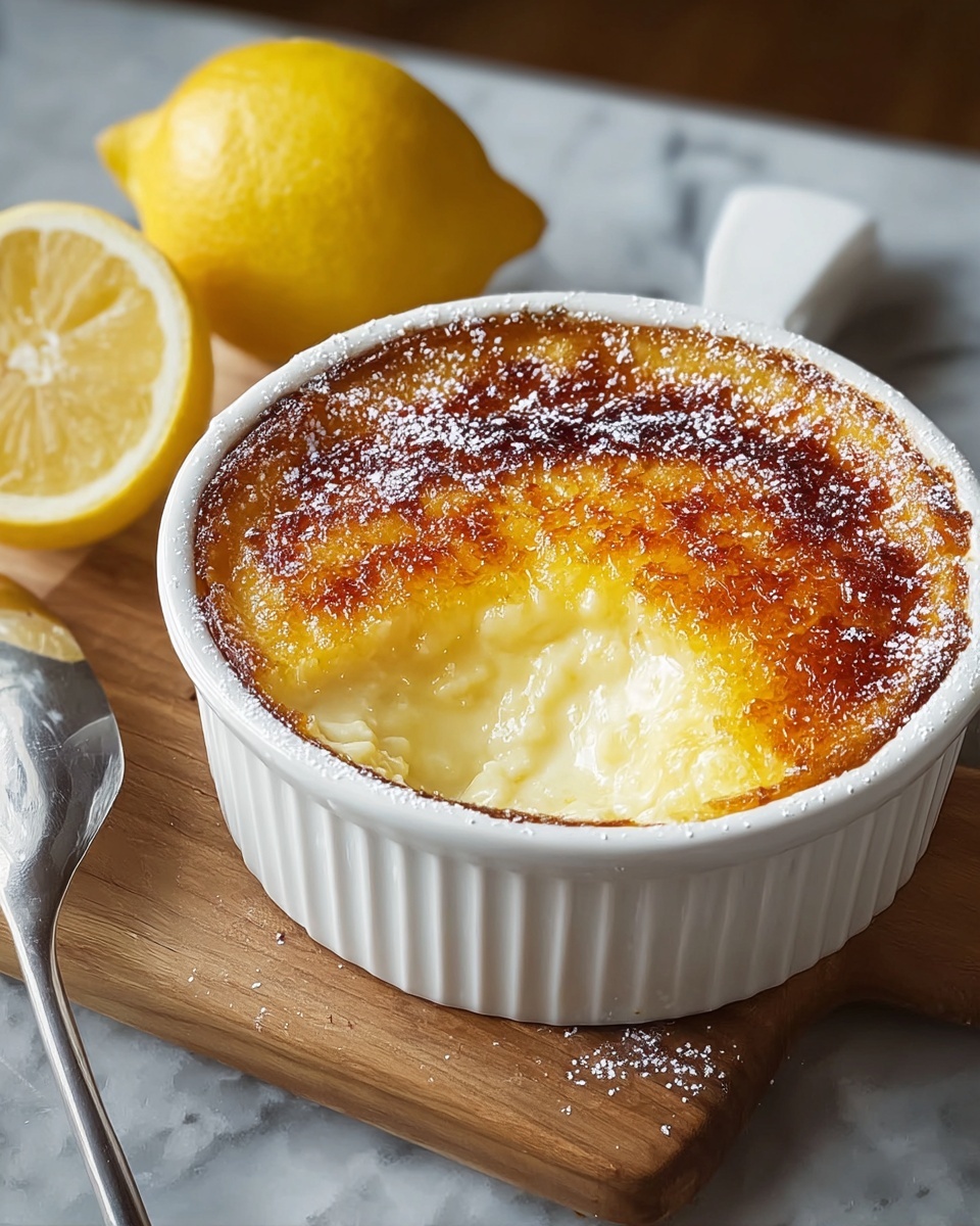 Baked Lemon Pudding Recipe - Recipe Image