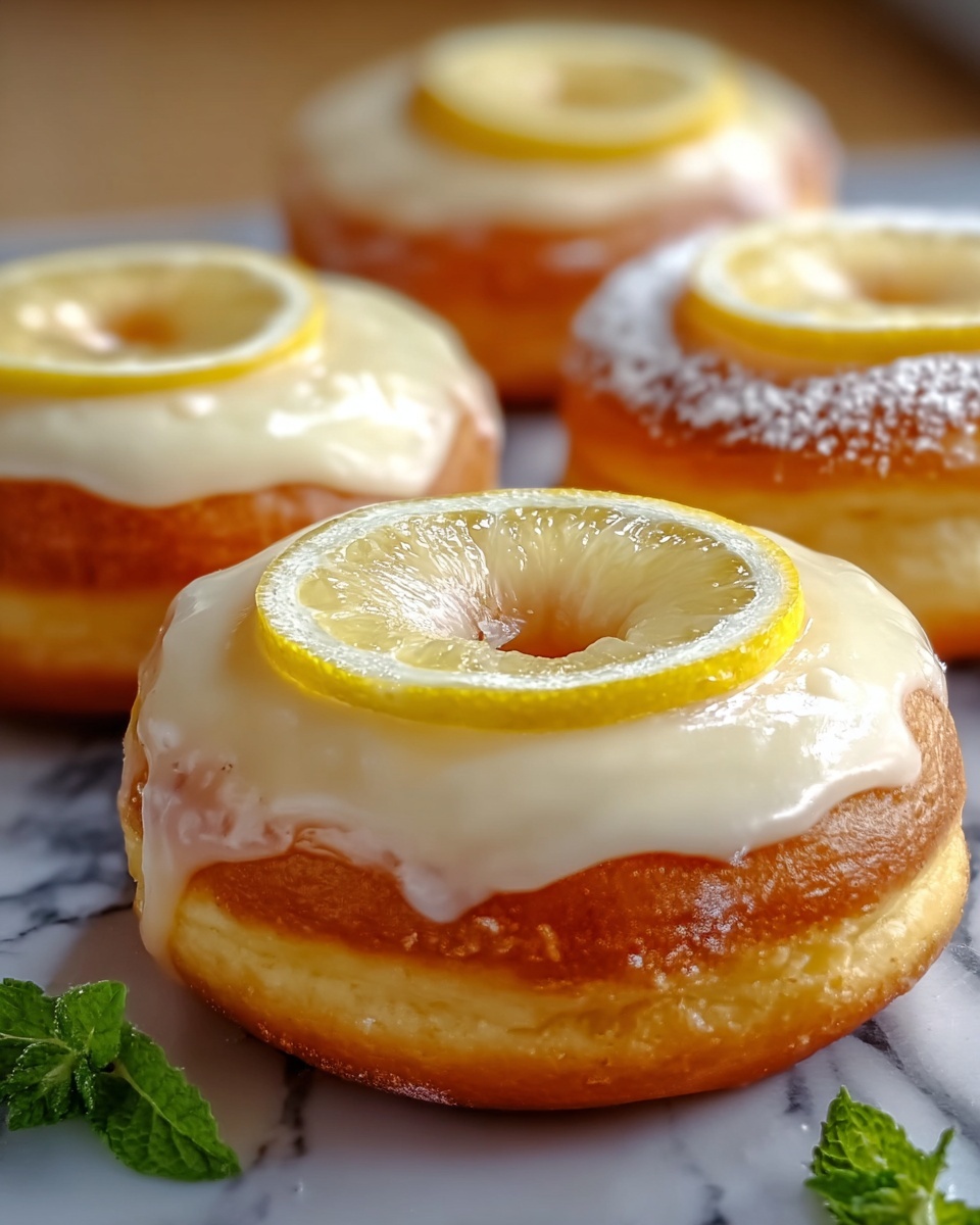 Lemon Cheesecake-Filled Doughnuts Recipe - Recipe Image