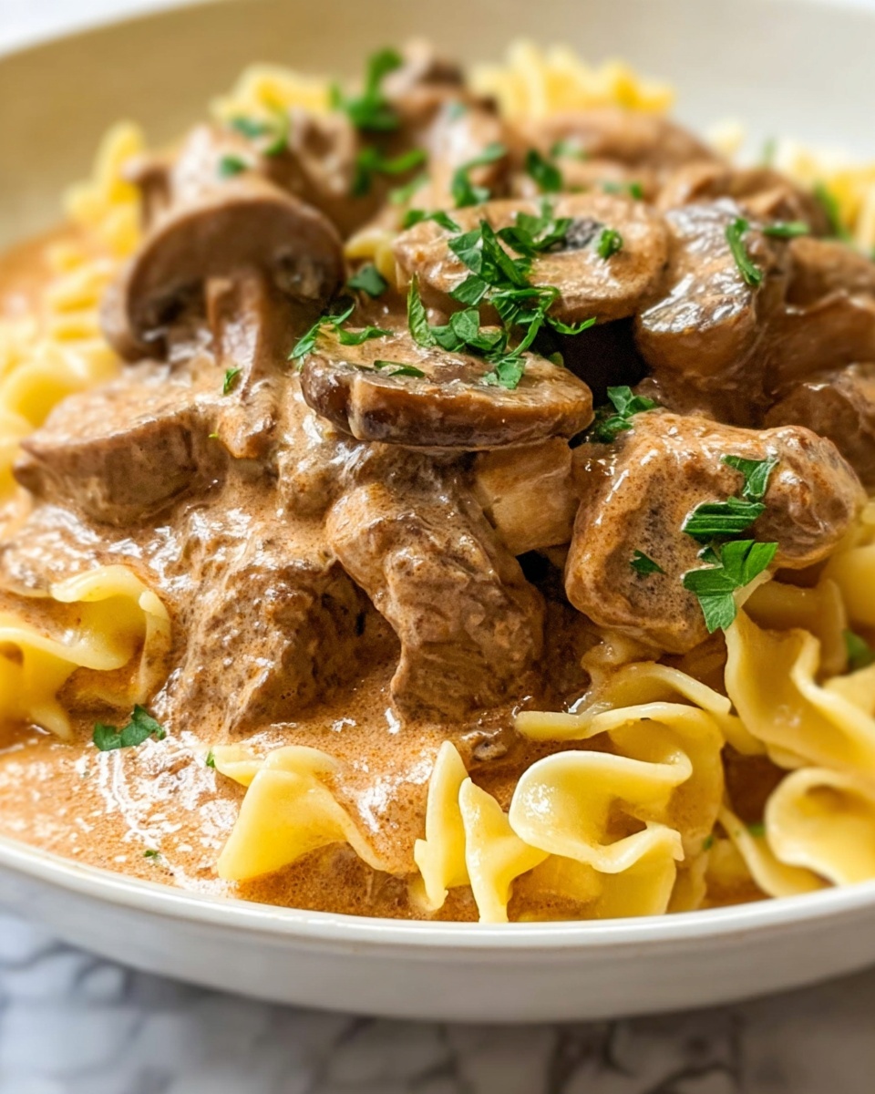 Quick and Easy Ground Beef Stroganoff Recipe - Recipe Image