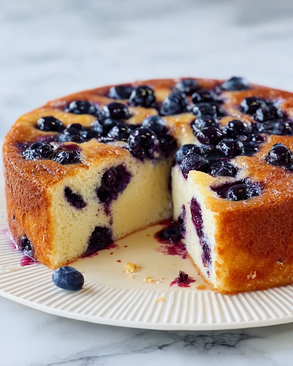 Air Fryer Blueberry Yogurt Cake Recipe - Recipe Image