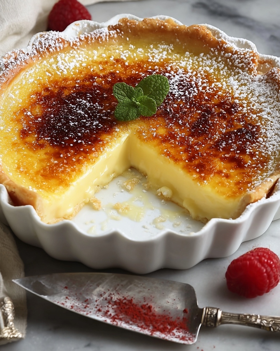 Authentic French Crème Brûlée Tart Recipe - Recipe Image