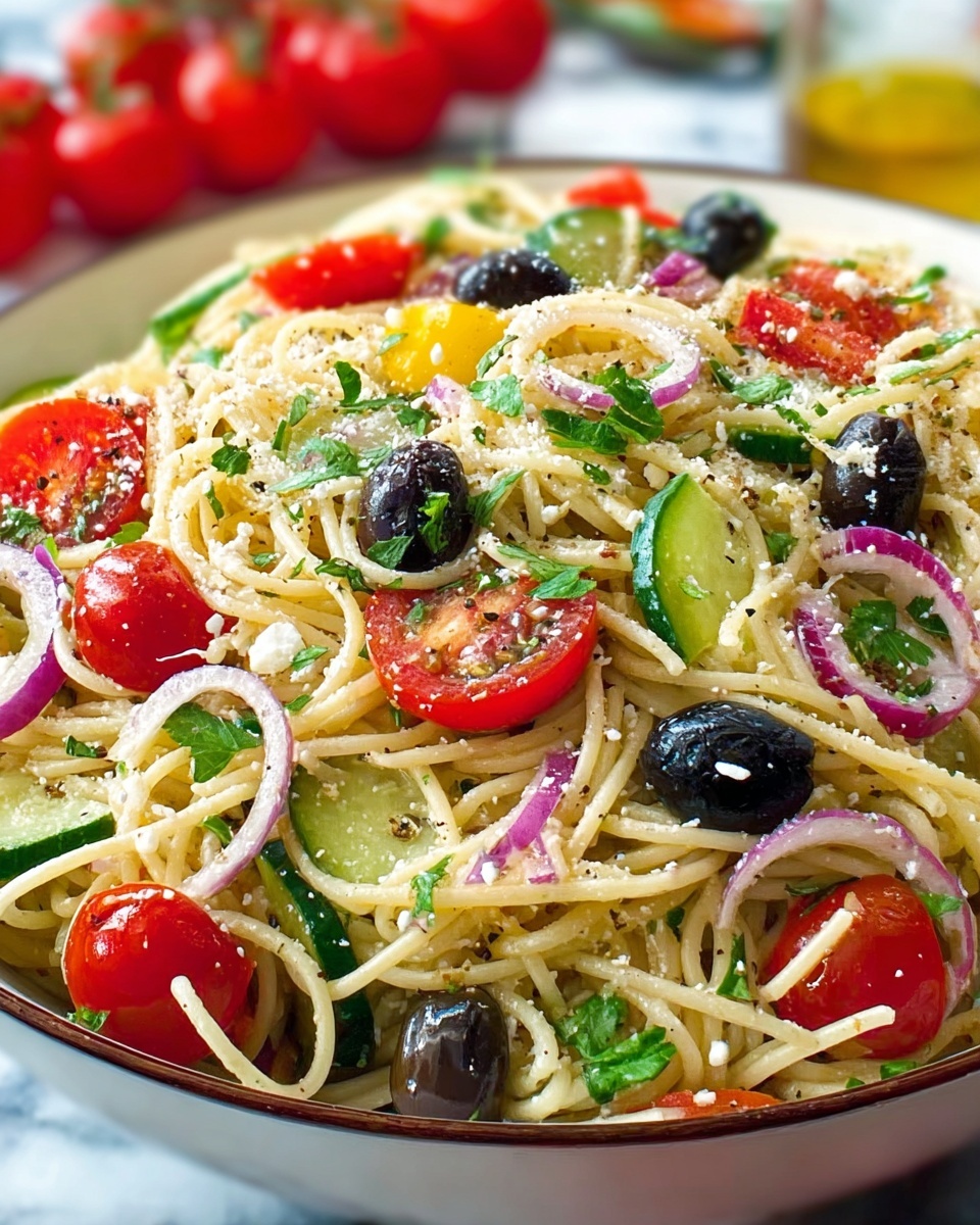 Italian Spaghetti Salad Sensation Recipe - Recipe Image