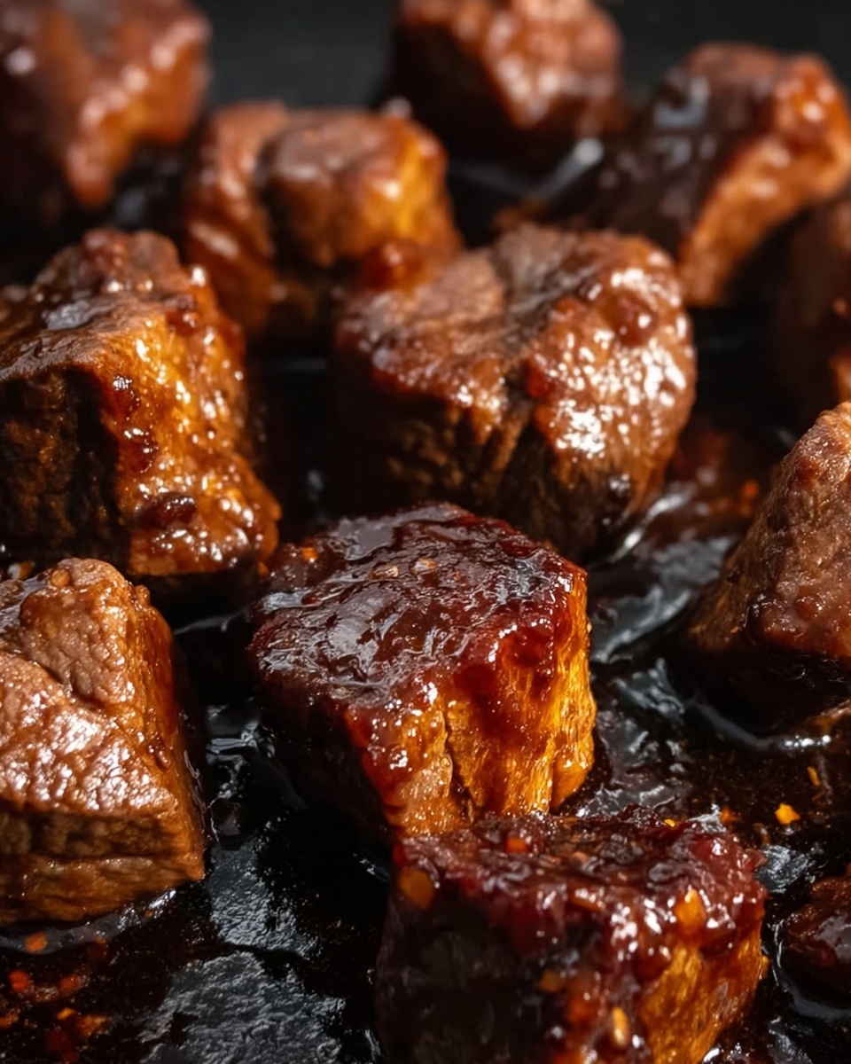 Air Fryer Tangy Honey BBQ Steak Bites Recipe - Recipe Image