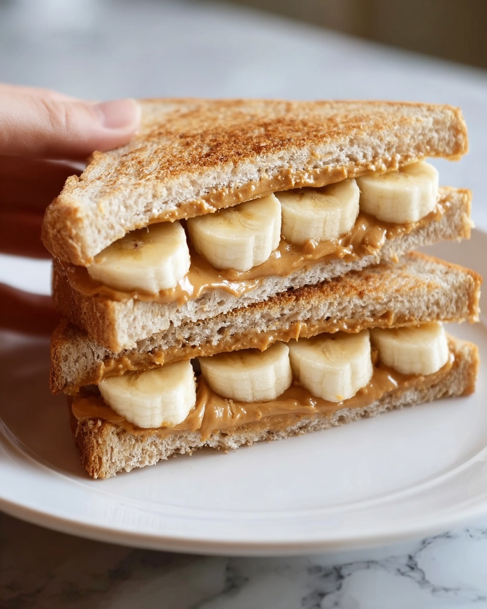 Irresistible Grilled Peanut Butter Banana Sandwich: A Comfort Classic with a Twist Recipe - Recipe Image