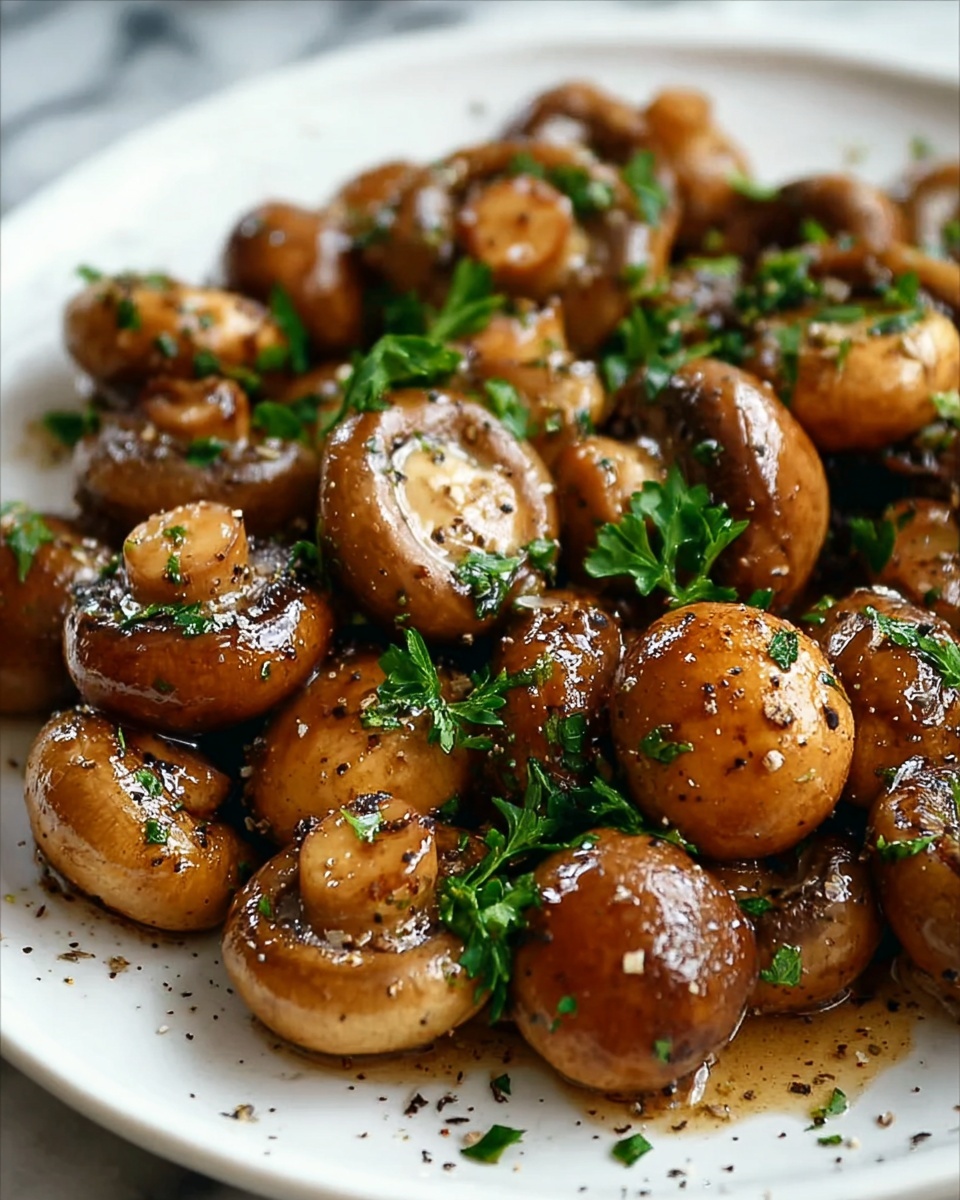 Honey Garlic Roasted Mushrooms Recipe - Recipe Image