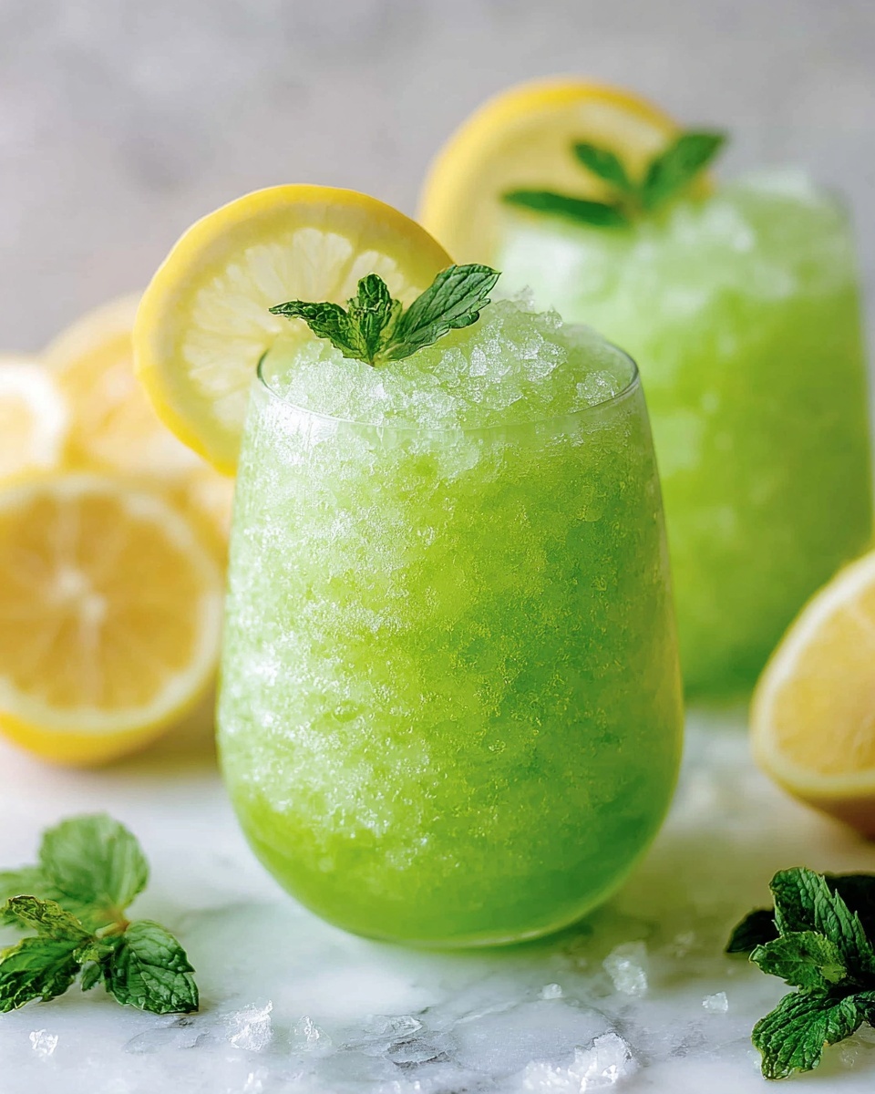 Frozen Mint Lemonade Recipe - Recipe Image
