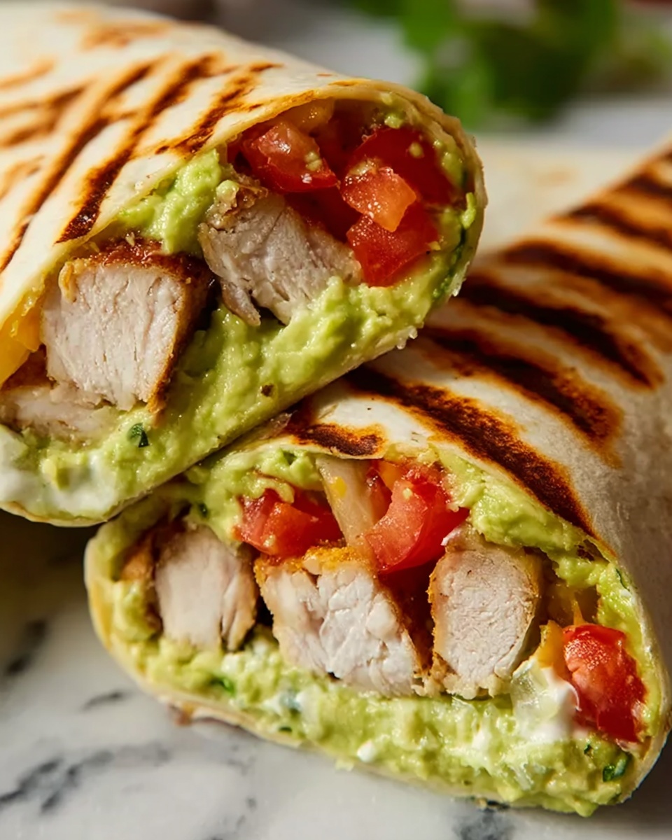 Guacamole Chicken Wraps Recipe - Recipe Image