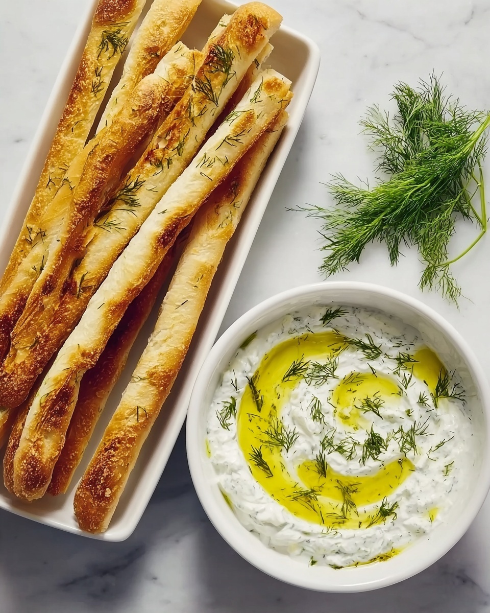 Pita Fries with Tzatziki Recipe - Recipe Image