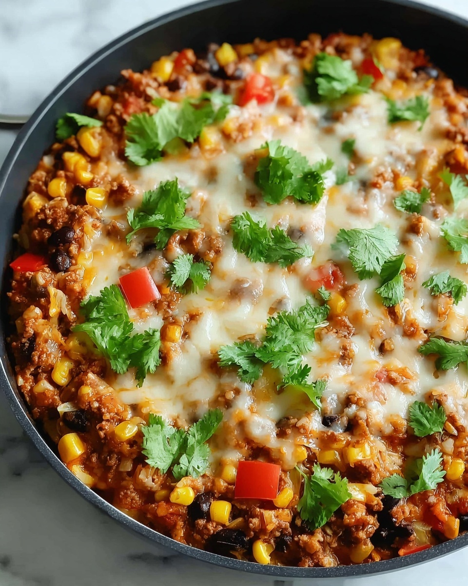 Mexican Beef and Rice Skillet Recipe - Recipe Image