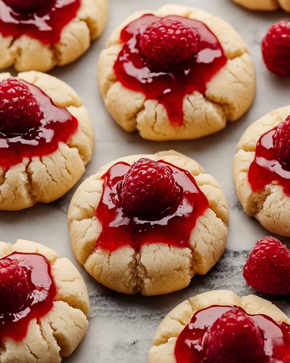 Raspberry Cheesecake Thumbprint Cookies Recipe - Recipe Image