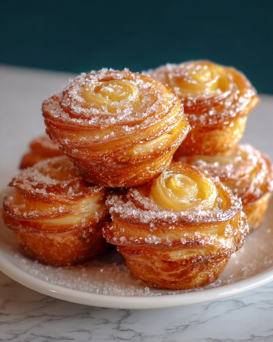 Peach Pie Cruffins Recipe - Recipe Image