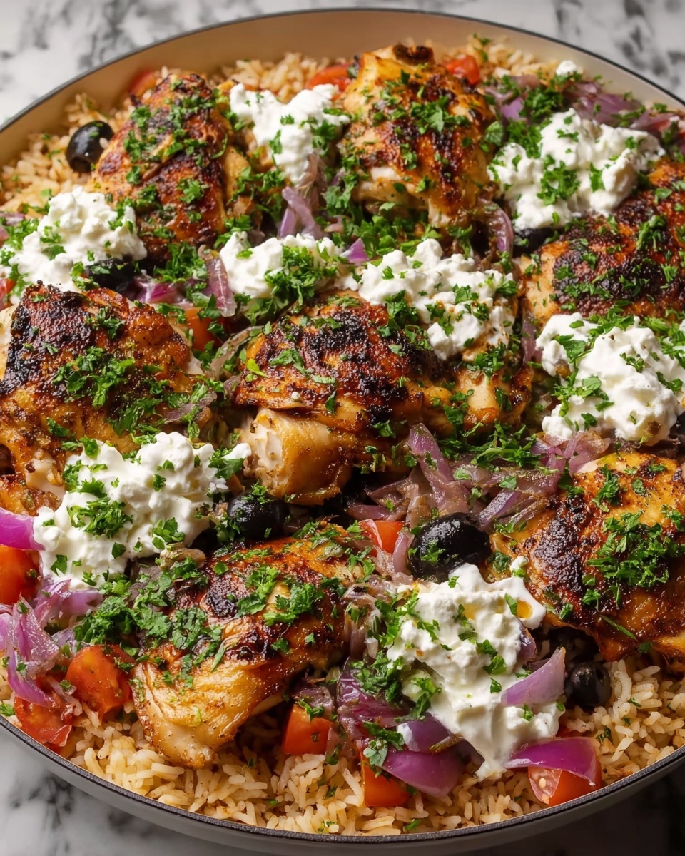 Mediterranean Chicken & Rice Skillet Recipe - Recipe Image