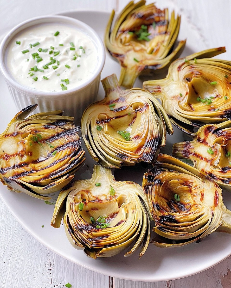 Grilled Artichokes with Garlic Aioli Recipe - Recipe Image