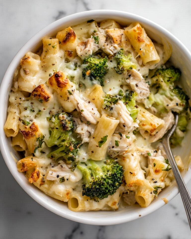 Creamy Pesto Chicken and Broccoli Pasta Bake Recipe