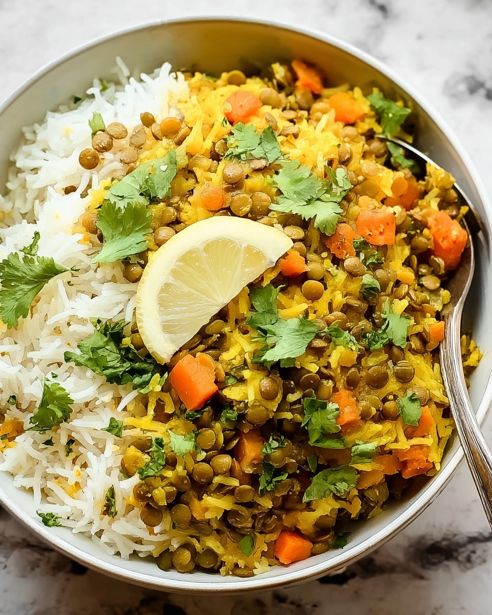 Red Lentil and Basmati Rice Curry Casserole Recipe - Recipe Image
