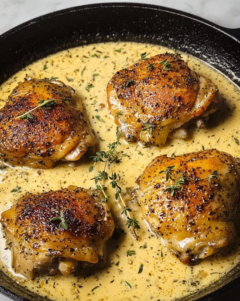 Chicken Thighs in Creamy Garlic Parmesan Sauce Recipe
