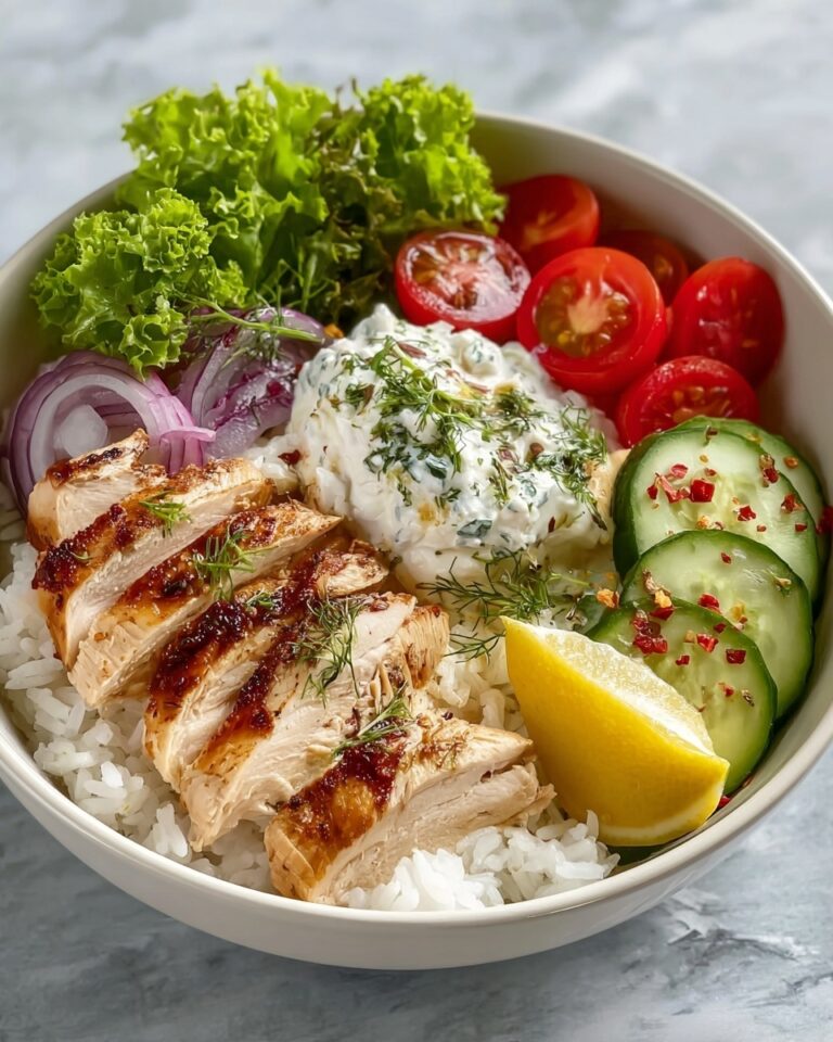 Greek Chicken Bowls with Tzatziki and Fresh Veggies Recipe