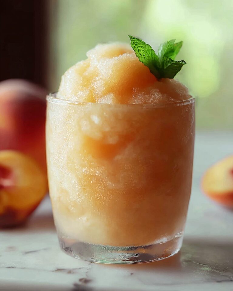 Frozen Peach Lemonade Slush Recipe