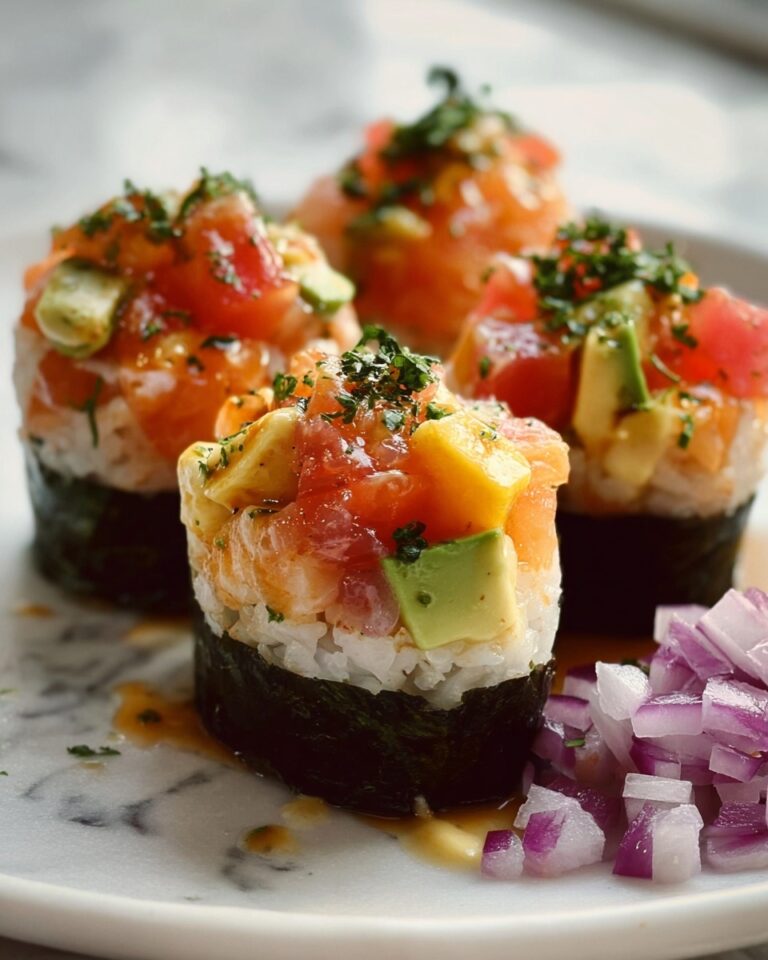 Baked Salmon Sushi Cups Recipe