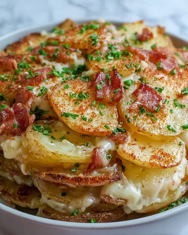 Loaded Crispy Potato Chips with Cheese, Bacon, and Green Onions Recipe