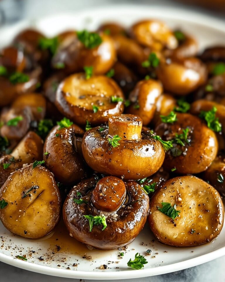 Honey Garlic Roasted Mushrooms Recipe
