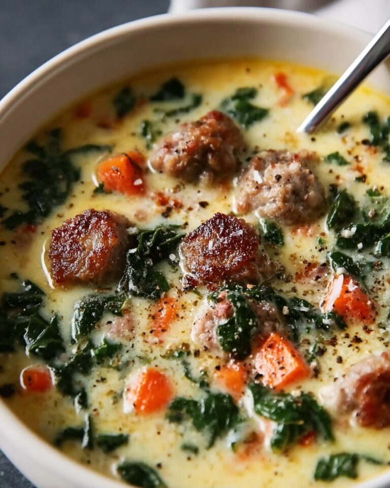 Creamy Parmesan Italian Sausage Soup Recipe