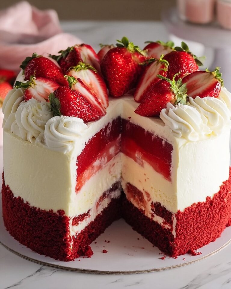 Red Velvet Strawberry Cheesecake Recipe