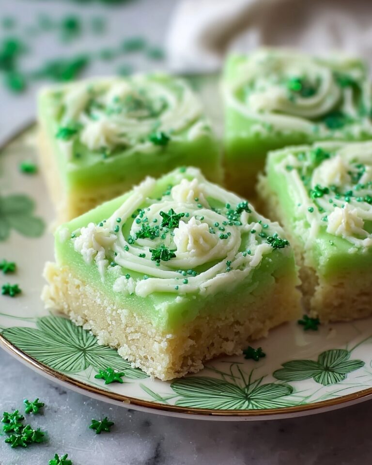 Green Sugar Cookie Bars with St. Patrick’s Day Sprinkles Recipe