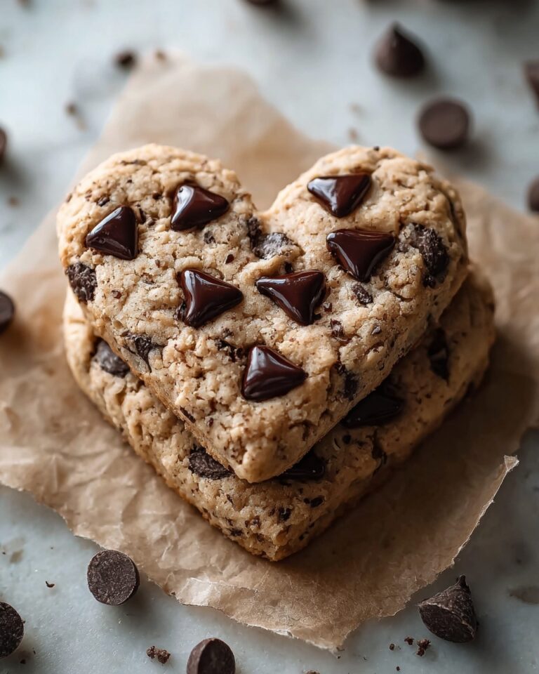 Heart-Shaped Chocolate Chip Cookies Recipe