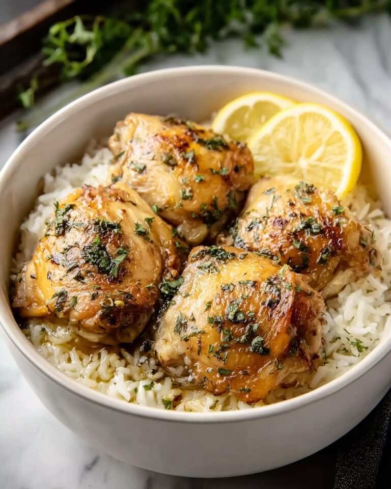 Slow Cooker Lemon Herb Chicken and Rice Recipe
