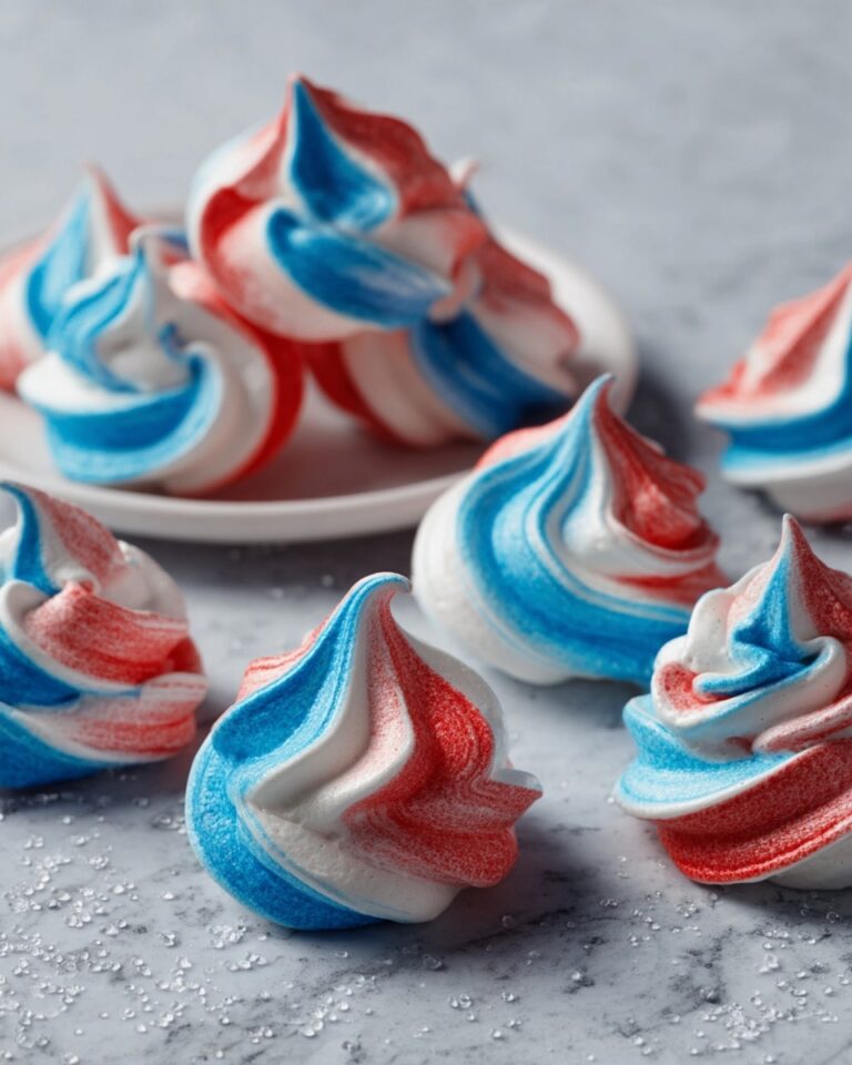 Patriotic Meringue Kisses Recipe