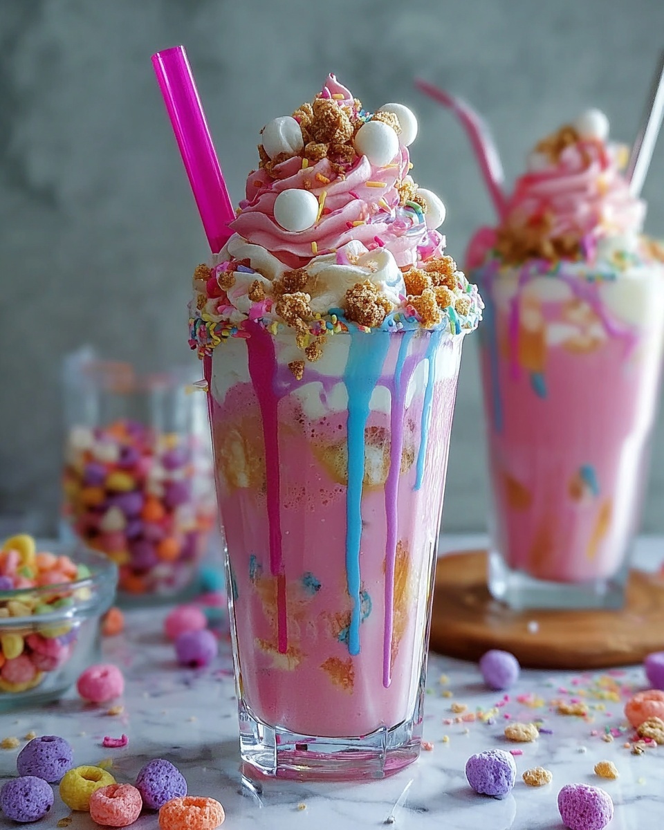 Unicorn Fantasy Freakshakes Recipe - Recipe Image