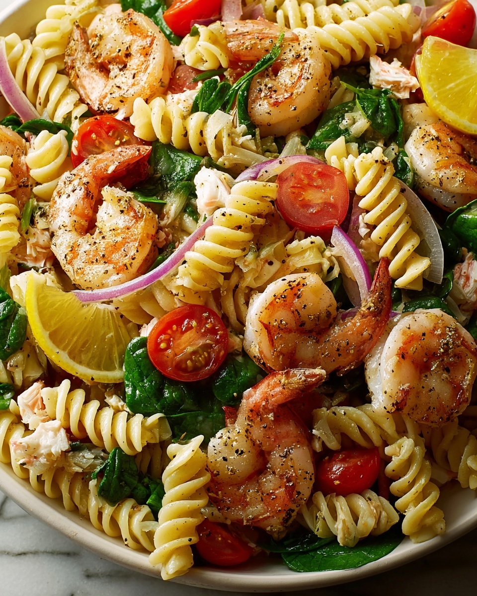 Seafood Pasta Salad with Shrimp & Crab Recipe - Recipe Image