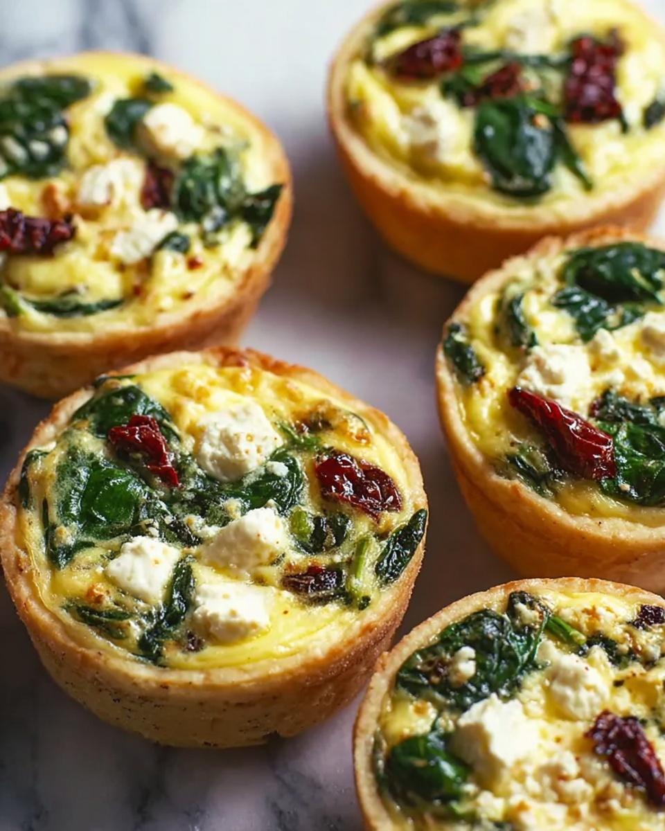 Spinach, Feta, and Sun-Dried Tomato Egg Muffin Cups Recipe - Recipe Image
