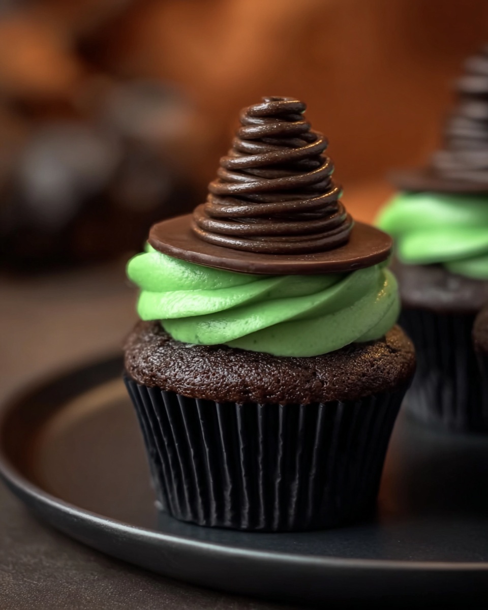 Halloween Witch Hat Cupcakes Recipe - Recipe Image