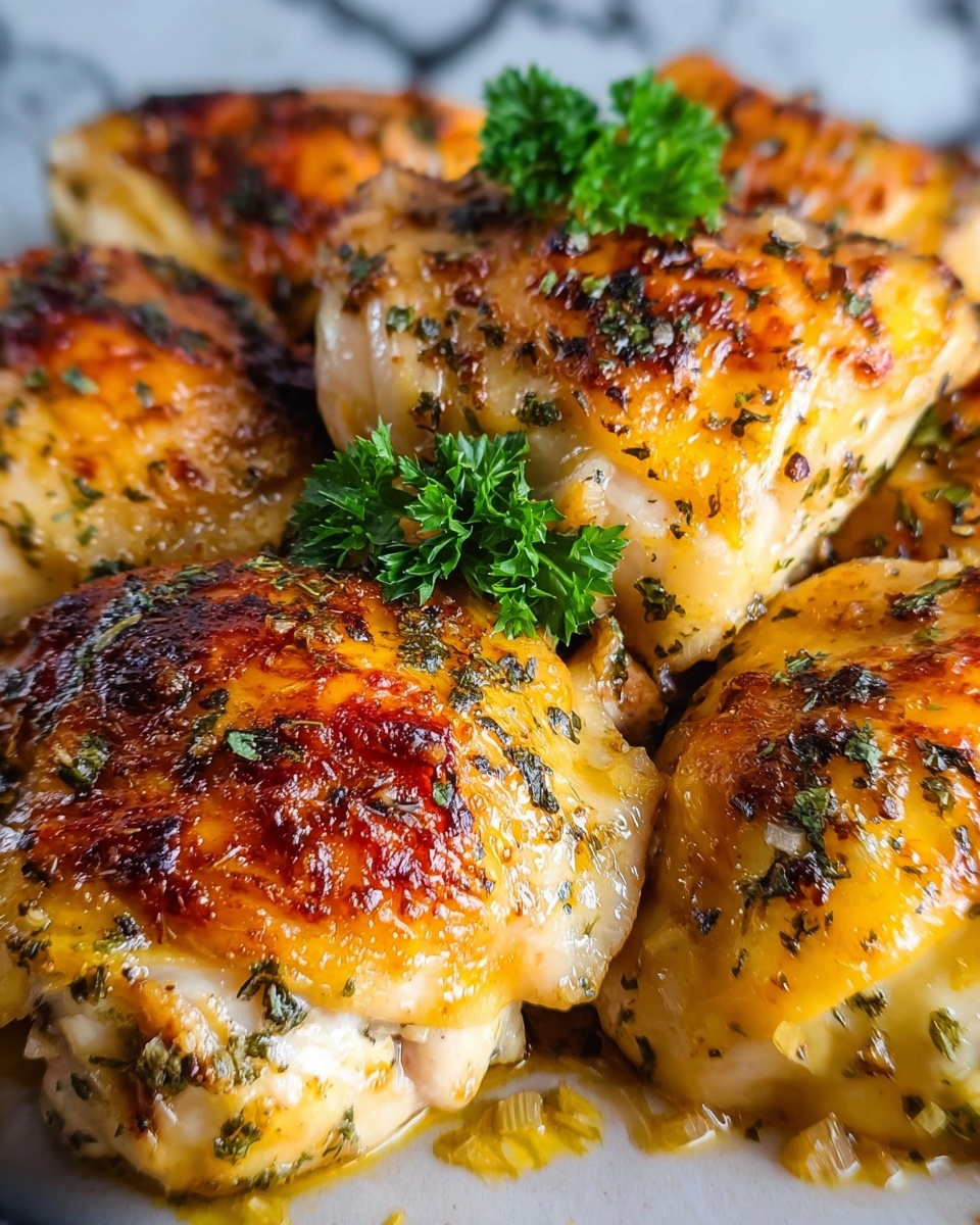 Garlic Chicken with Lemon and Parsley Recipe - Recipe Image