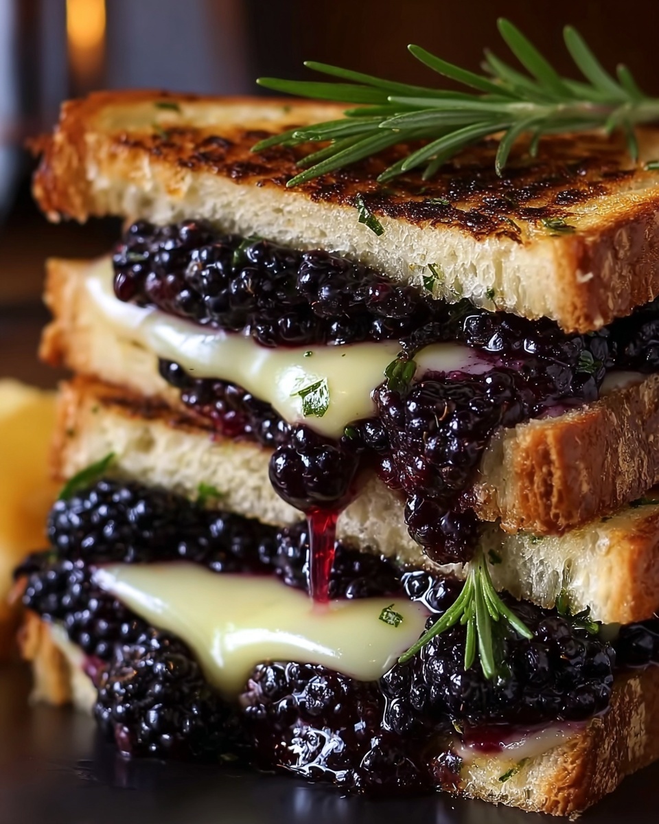 Blackberry Balsamic and Brie Grilled Cheese Recipe - Recipe Image