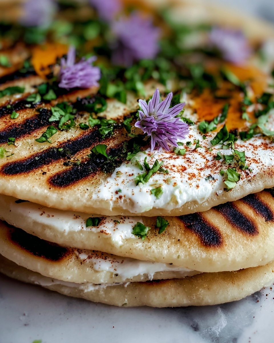 Grilled Naan (Indian Flatbread) Recipe - Recipe Image