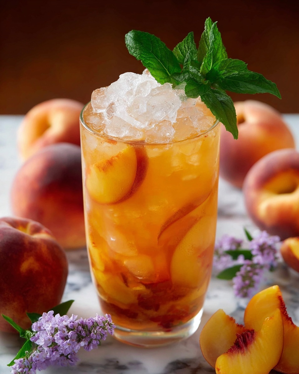 Easy Peach Tea: The Perfect Refreshing Summer Drink Recipe - Recipe Image
