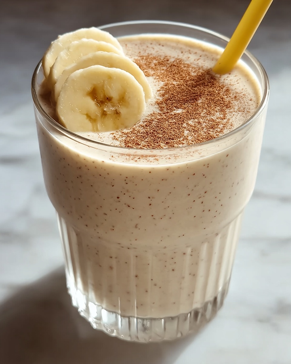 Creamy Vanilla Cinnamon Banana Smoothie Recipe - Recipe Image