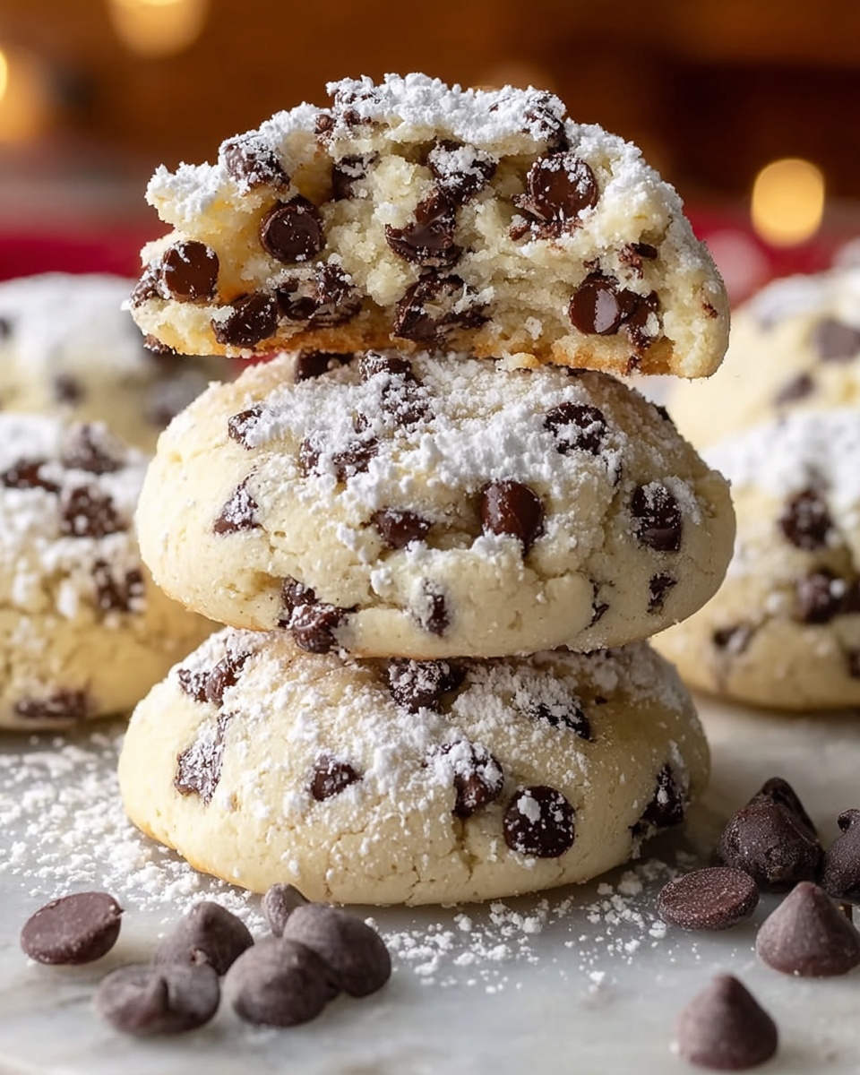 Peanut Butter Chocolate Chip Snowball Cookies Recipe - Recipe Image