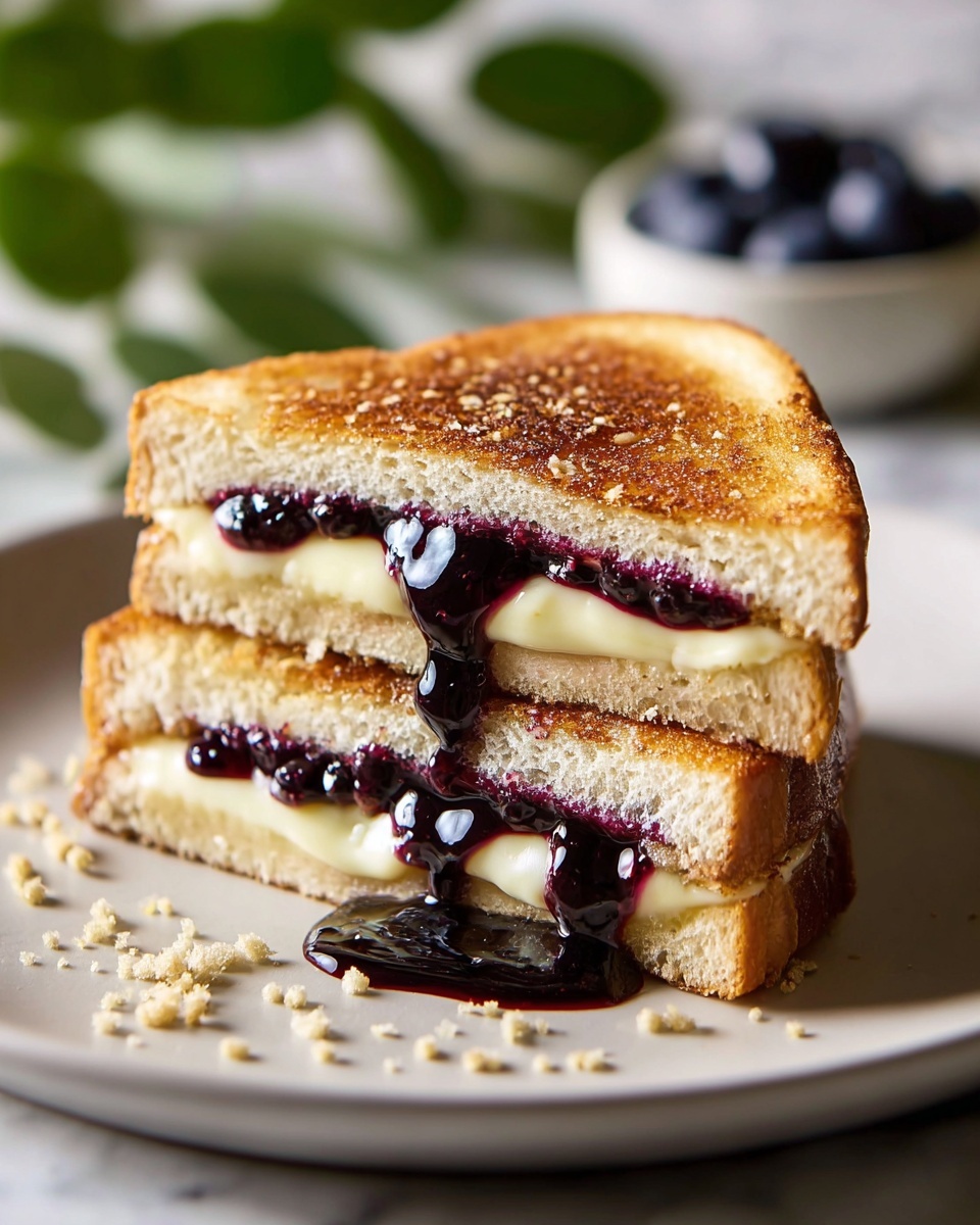 Balsamic Blackberry Bliss Grilled Cheese Recipe - Recipe Image
