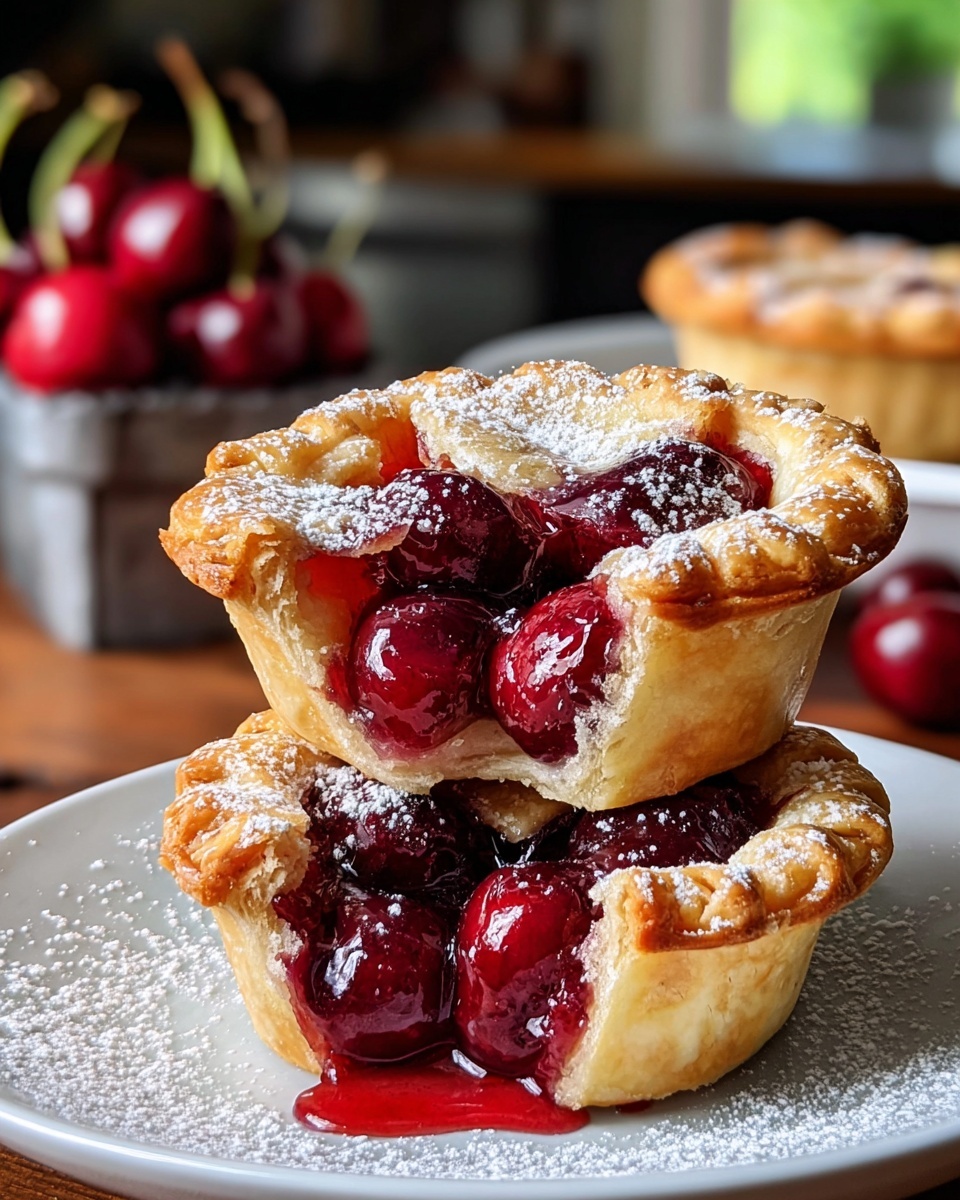 Mini Cherry Pies Recipe - Recipe Image