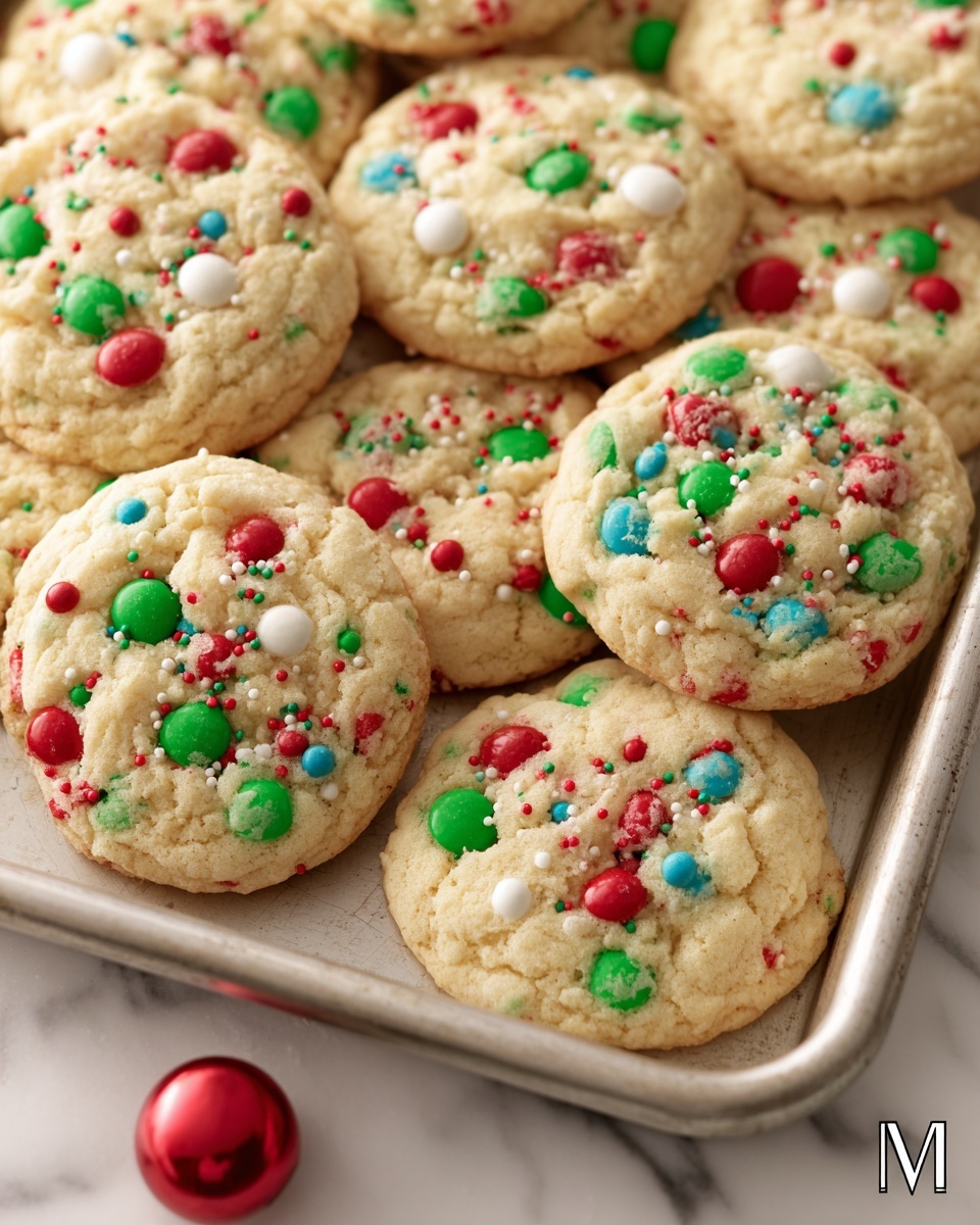 Cake Mix Christmas Cookies Recipe - Recipe Image