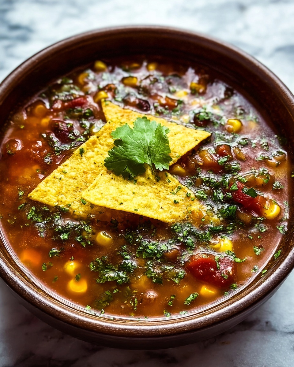 Salsa Verde Tortilla Soup Recipe - Recipe Image